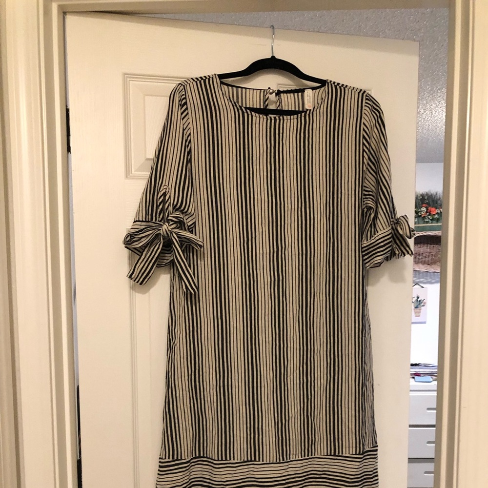 Flamingo urban dress, striped dress